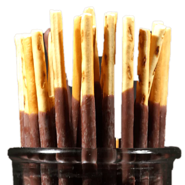 Mikado Sticks mit Schokolade