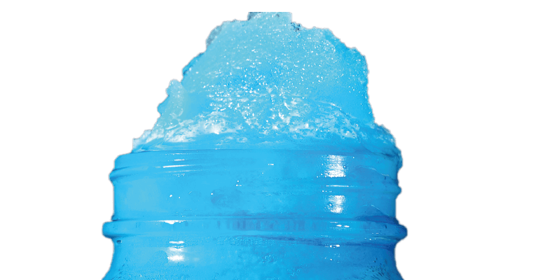 Slush Eis mit Blue Curacao, nur der obere Teil abfotografiert, als Cover oder Hintergrundbild