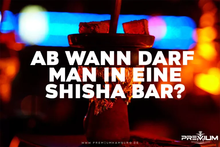 im hintergrund ist eine shisha die in unserer shisha bar in hamburg aufgenommen wurd. und davor steht ein text mit: ab wann darf man in eine shisha bar ? und unser logo von premium ist unten rechts sowieso unsere webseite unten in der mitte