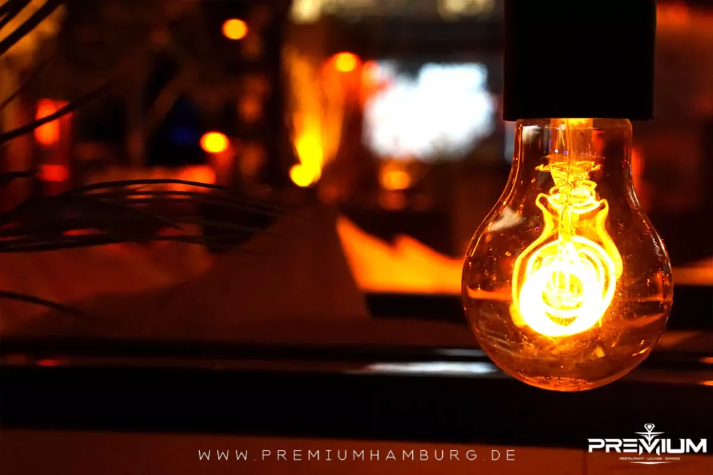 nahaufnahme von einen unserer tischlampen! unsere shisha bar ist einfach die schönste in ganz hamburg